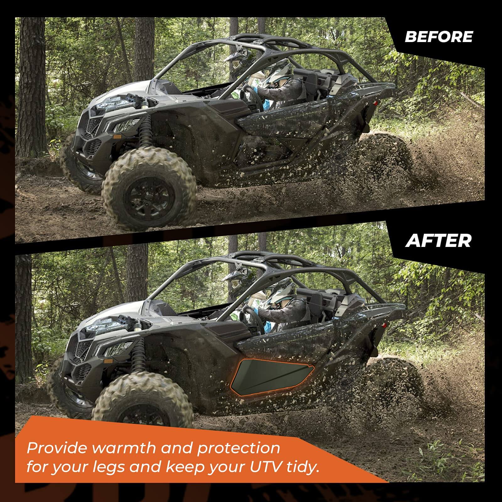 Kemimoto Soft Cab Enclosures for Can‑Am Maverick X3 Waterproof PVC