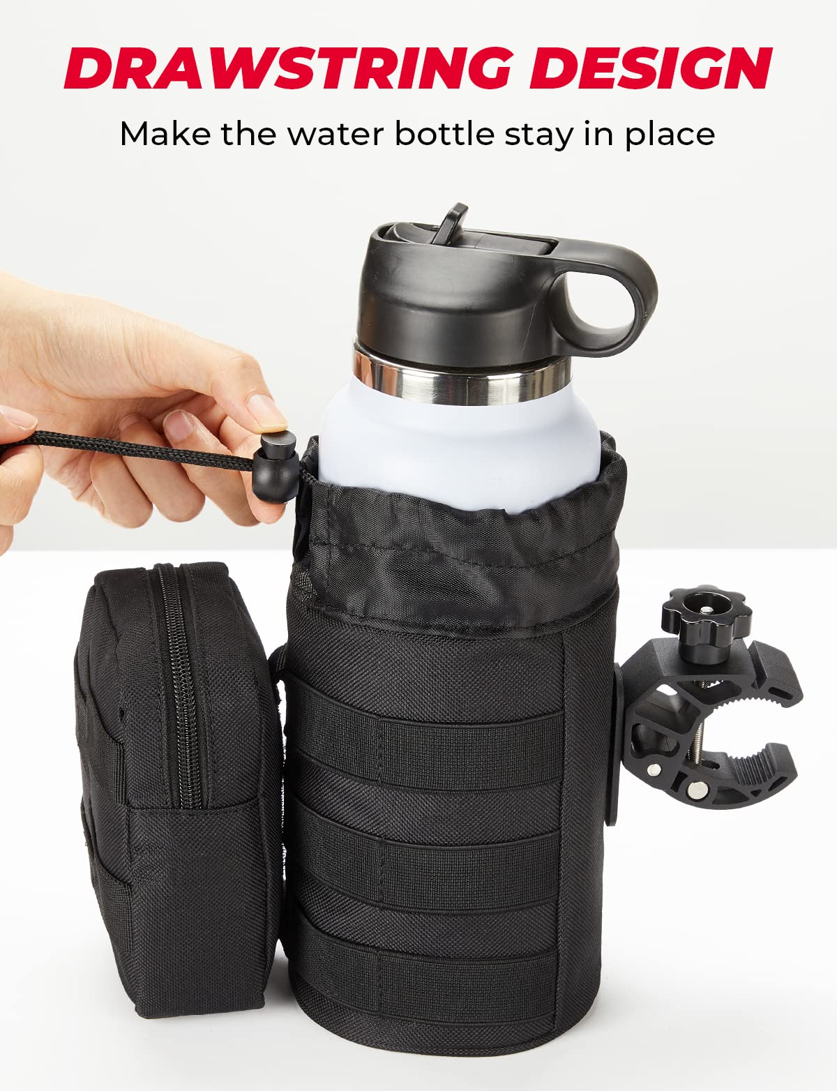 Kemimoto Oxford Fabric Cup Holder with Alligator Clamp for UTV
