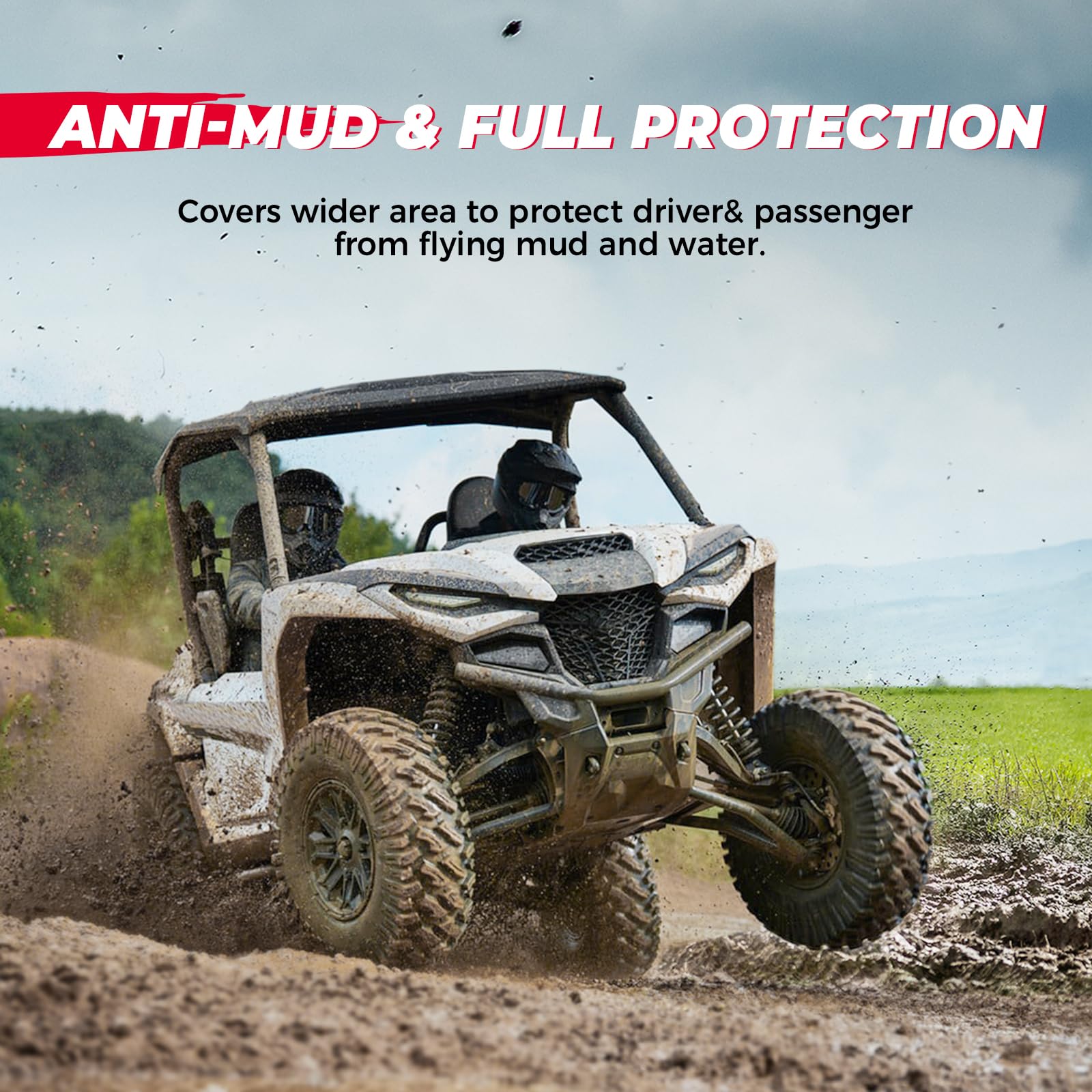 Kemimoto Mudguard Fender Flares for Yamaha Wolverine