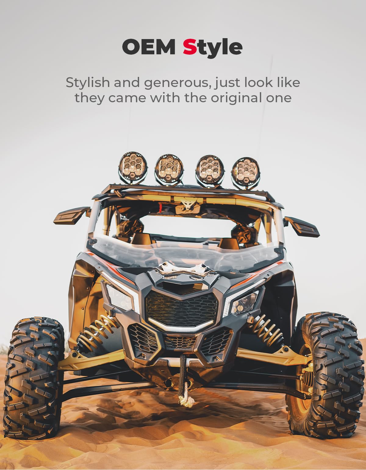 Kemimoto Front Bumper Mesh Grill for Can‑Am Maverick X3