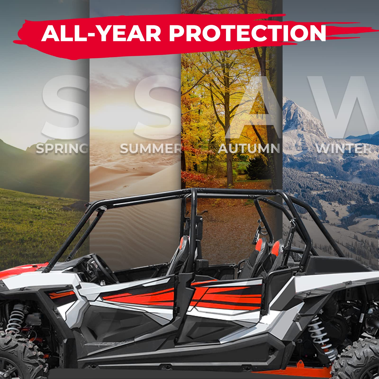 Kemimoto Door Panel Inserts for Polaris RZR XP4 1000 2014‑2023