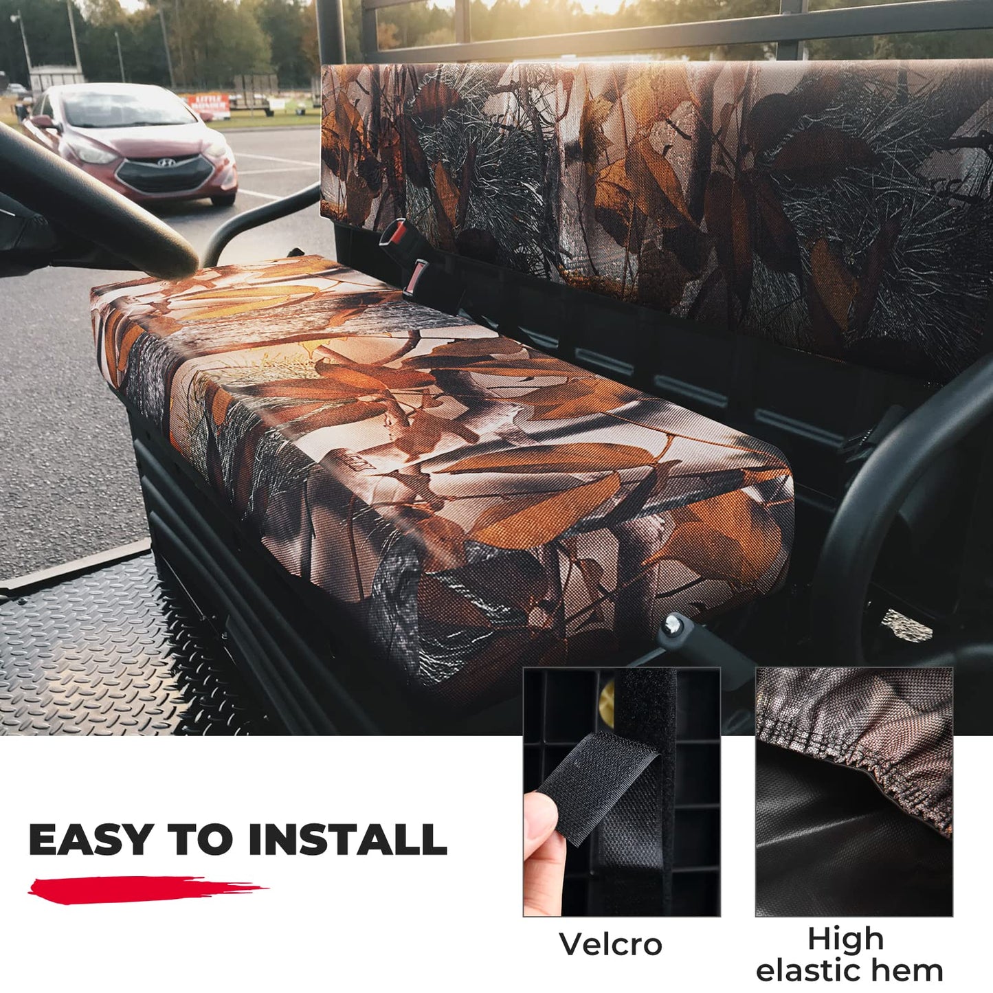 Kemimoto UTV Camo Seat Cover for Kawasaki Mule