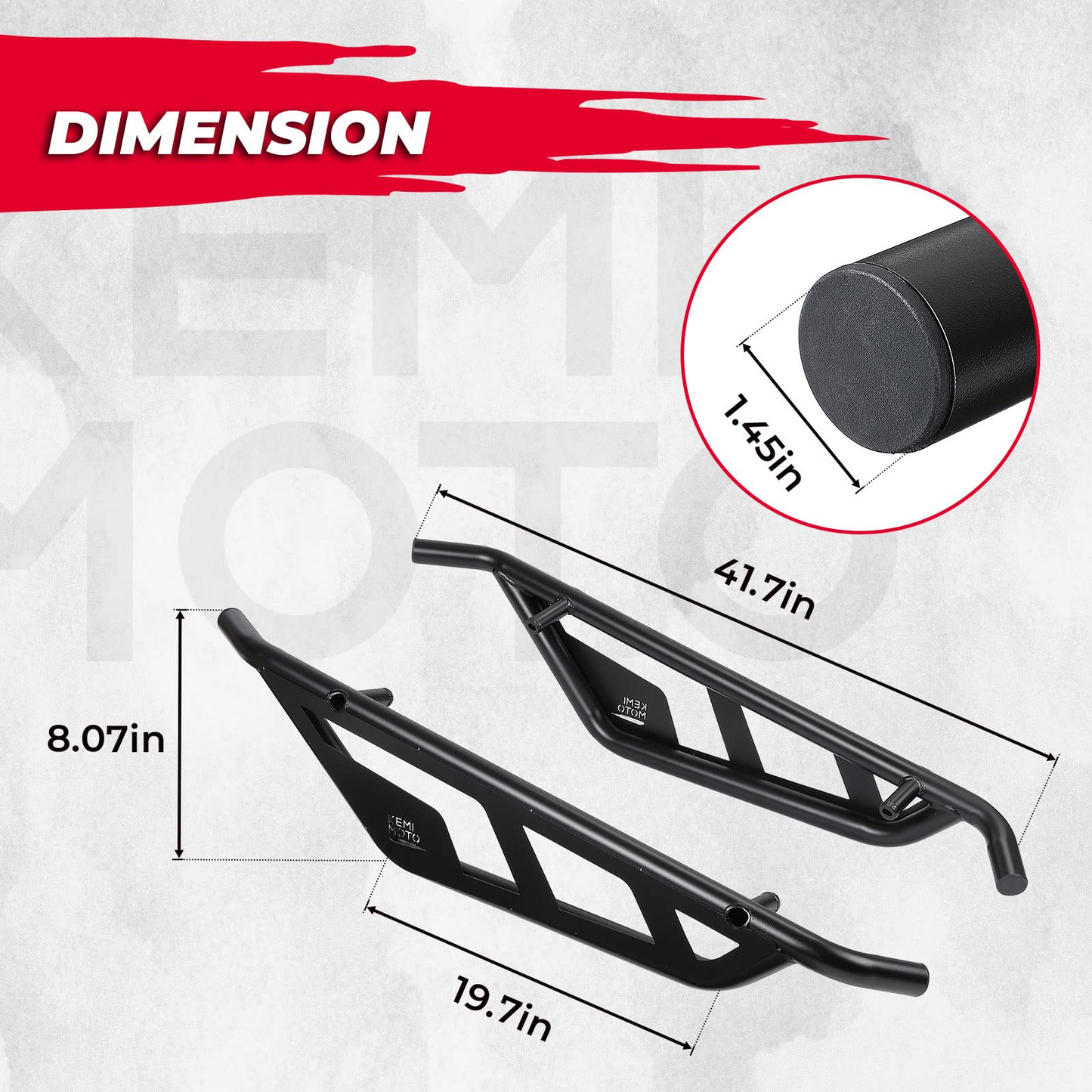 Kemimoto Heavy Duty Rock Sliders for CFMOTO ZForce 950