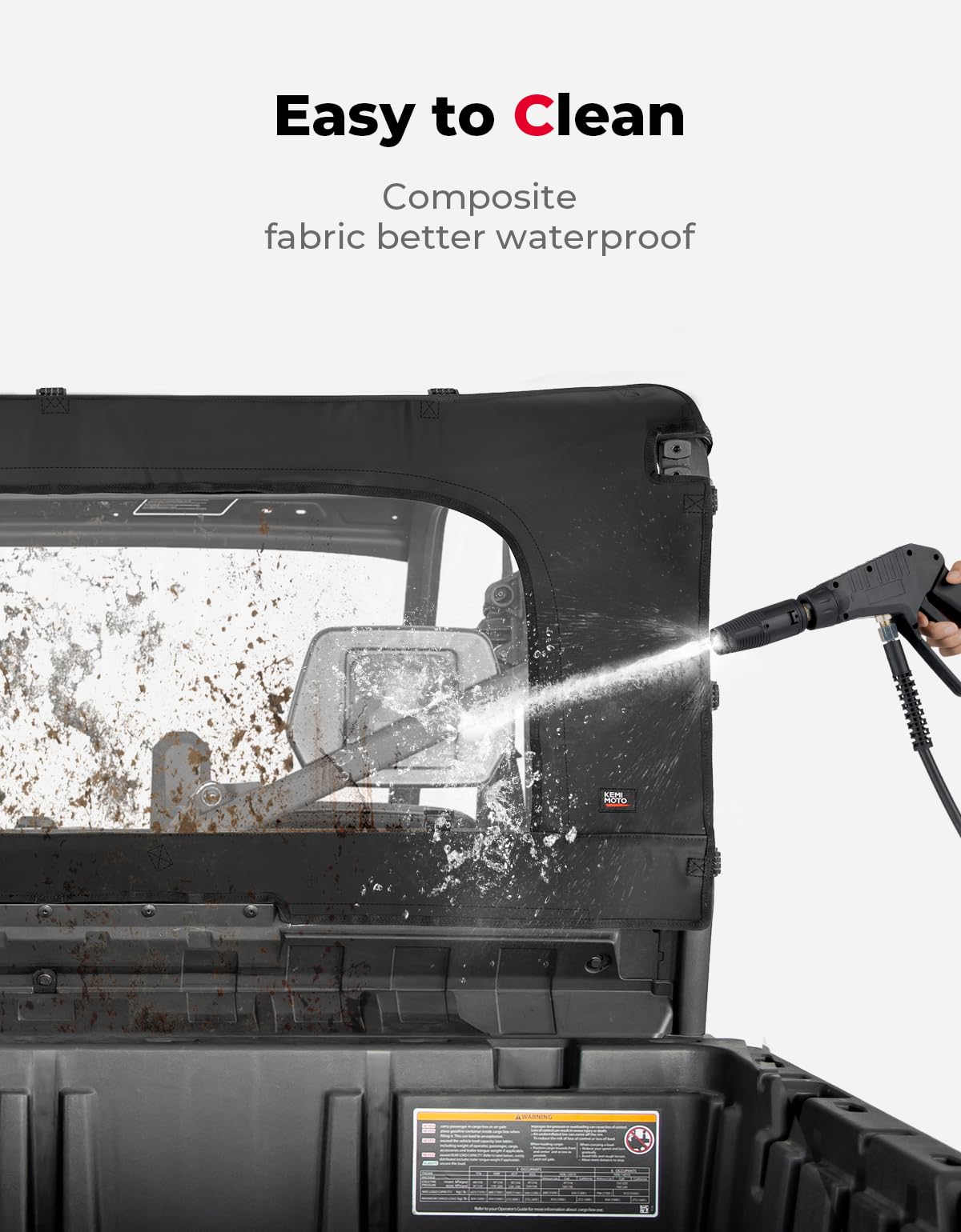 Front Vented Full Windshield & Soft Rear Windshield for Can Am Defender