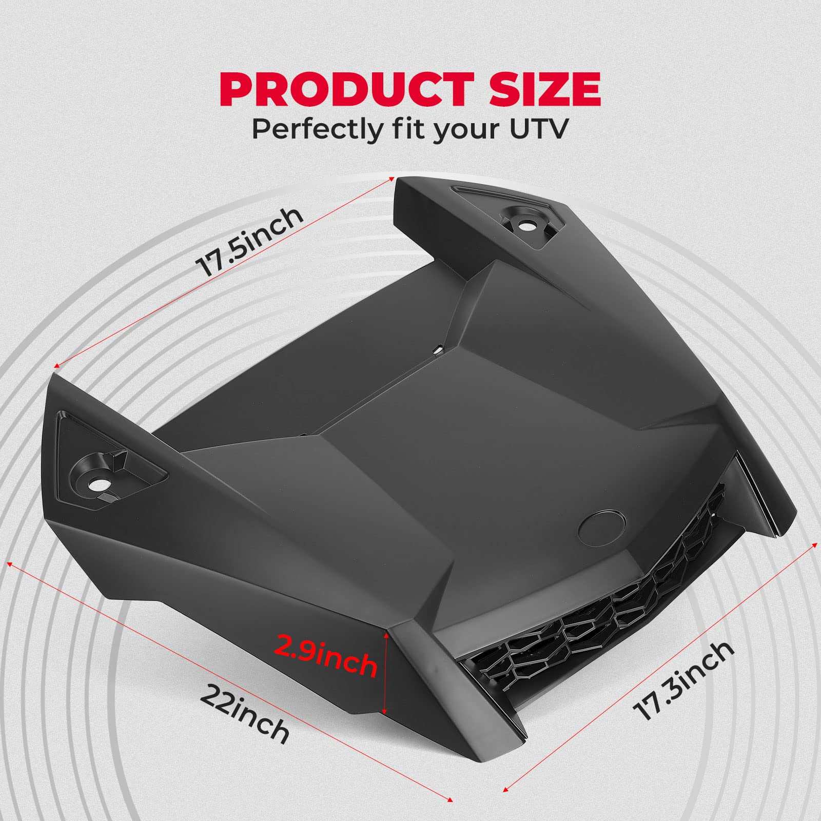 Kemimoto Hood Scoop Intake Kit for Polaris RZR XP 1000