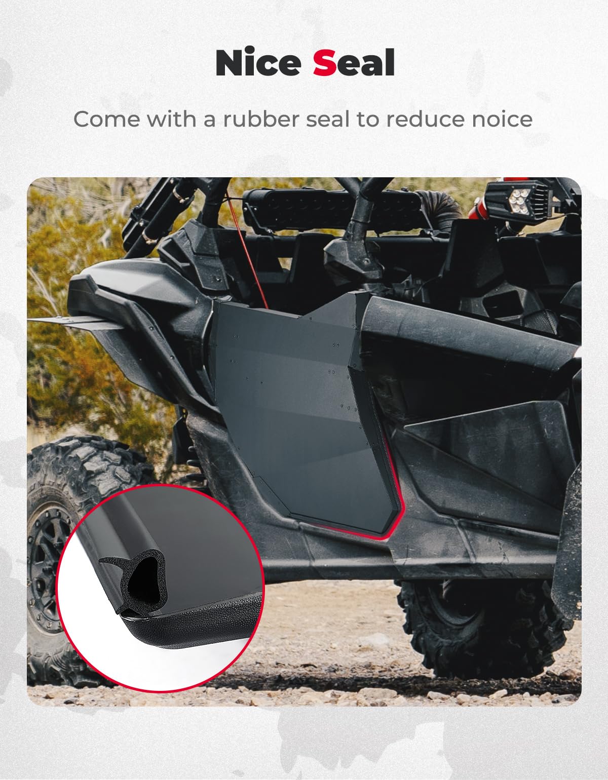 Rear Full Doors Aluminum for Can-Am Maverick X3 MAX