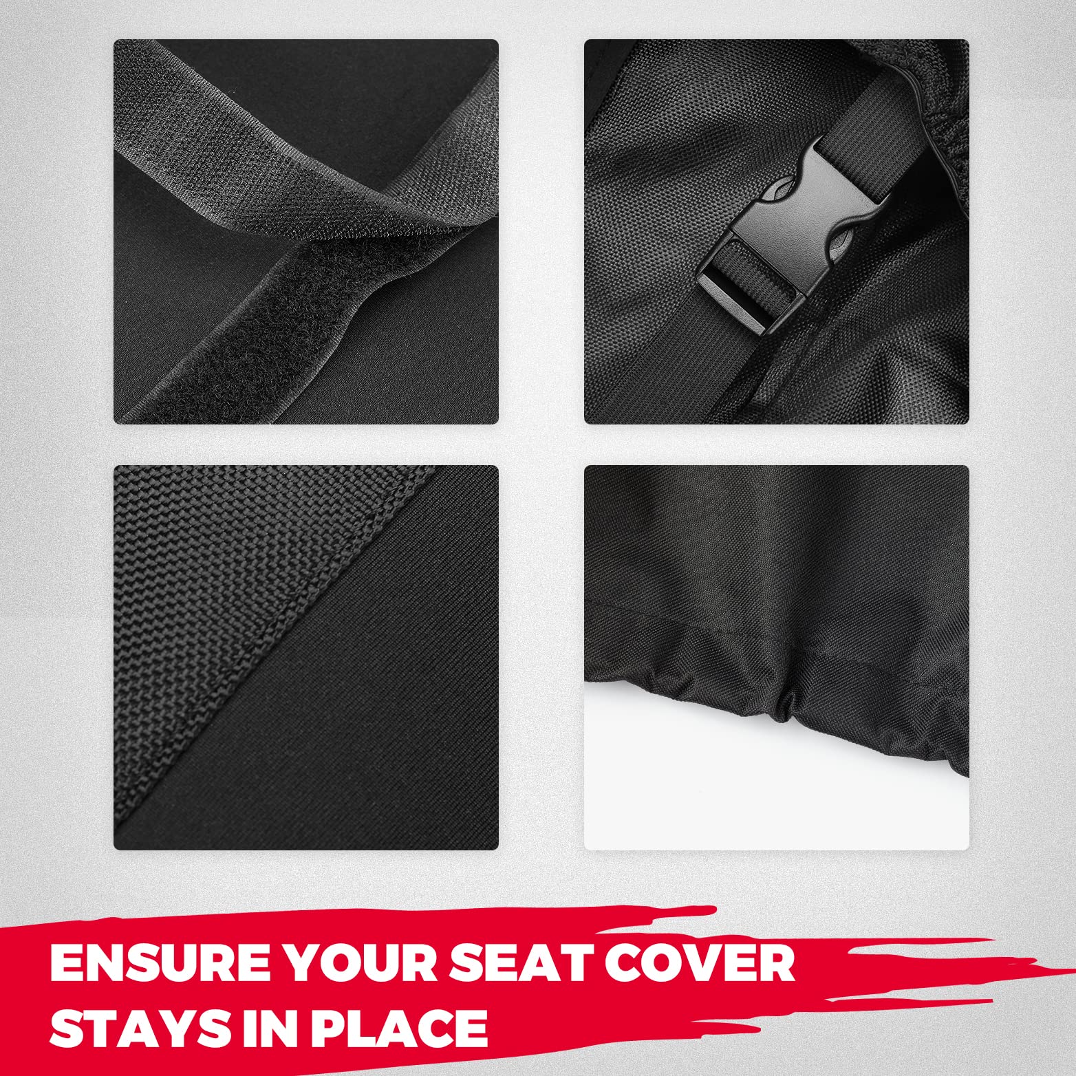 Kemimoto UTV Seat Covers for Polaris Ranger Crew XP 1000
