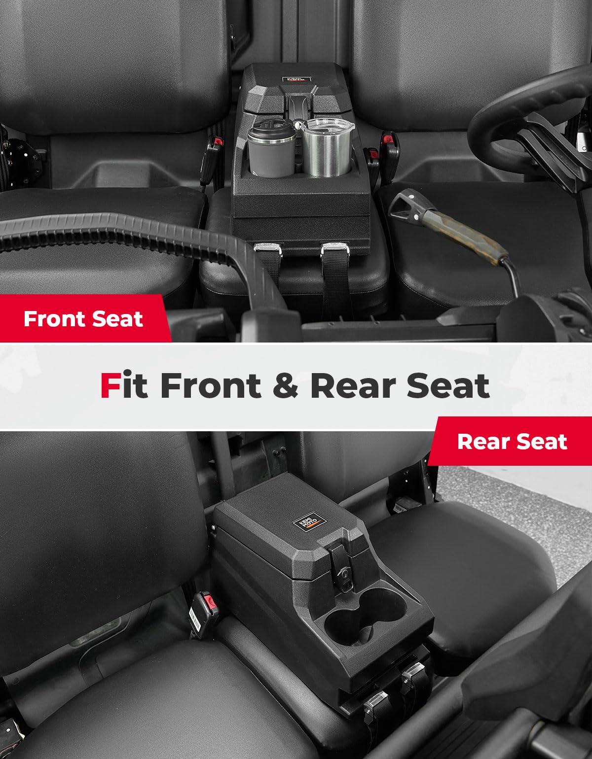 Bench Seat Console Armrest Box for Can‑Am Defender HD10|9|8|7|5