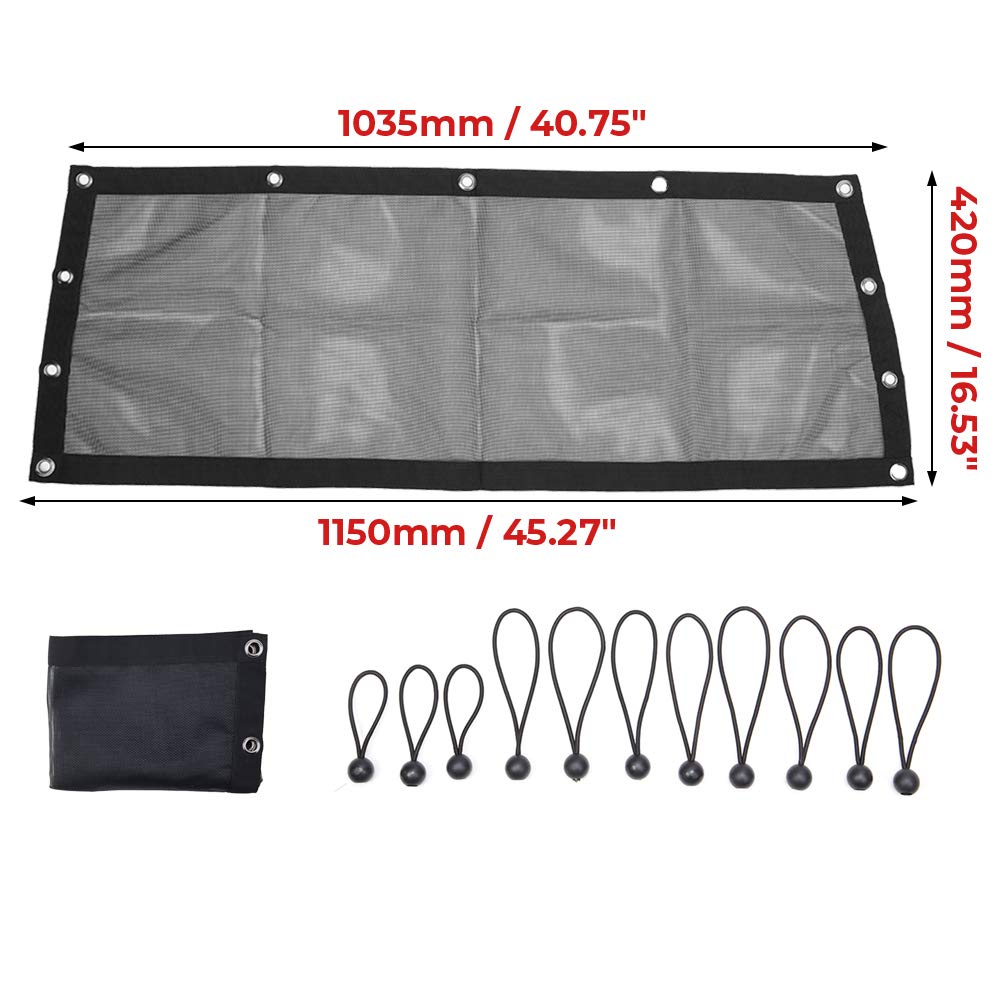 Kemimoto Rear Window Net Mesh for Polaris RZR PRO XP