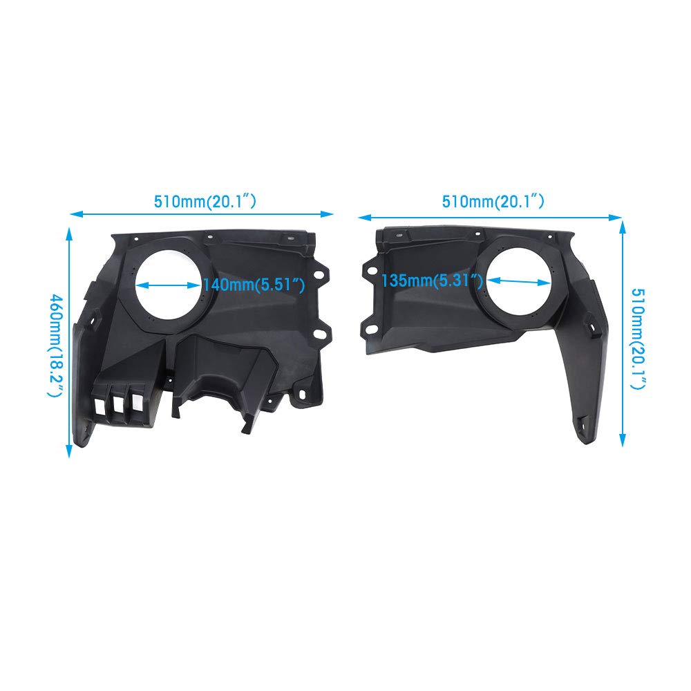 Kemimoto Front Dash Speaker Pods for Can‑Am Maverick X3