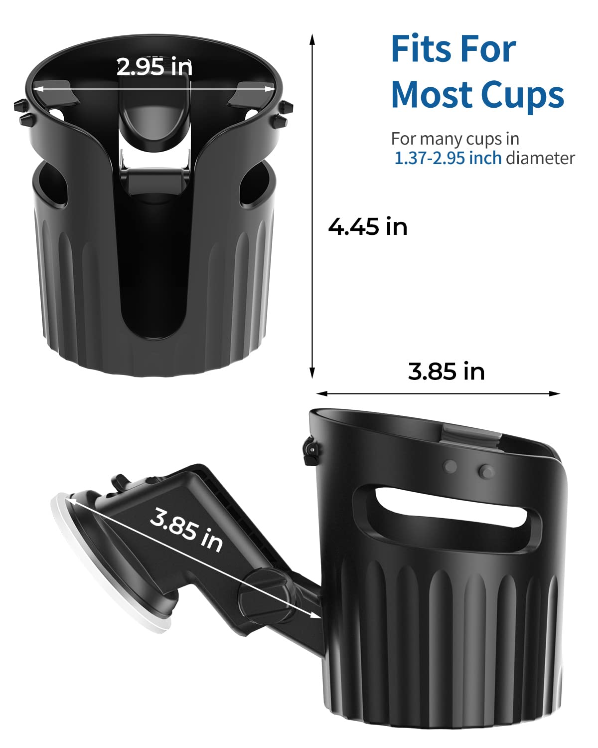 Kemimoto Suction Cup Holder With Tongue Depressor 90-Degree Adjustable