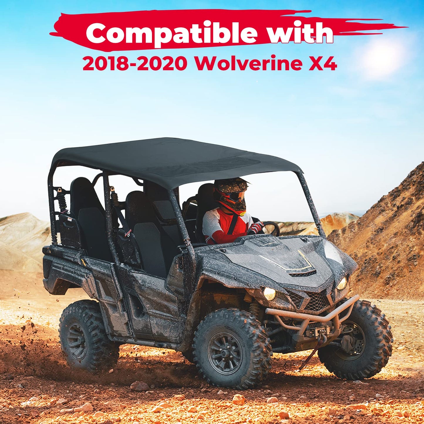Fabric Soft Roof For Yamaha Wolverine X4/SE (2018-2020)