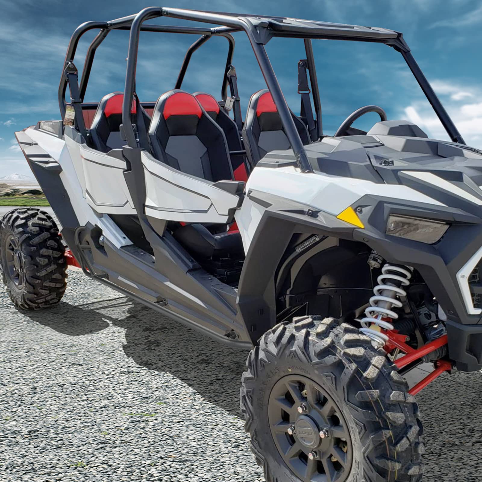 Kemimoto Steel Nerf Bars for Polaris RZR XP4 1000 Turbo