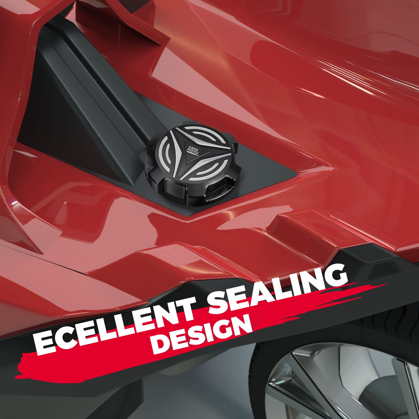 Kemimoto Full Cover & Aluminum Gas Cap for Polaris Slingshot