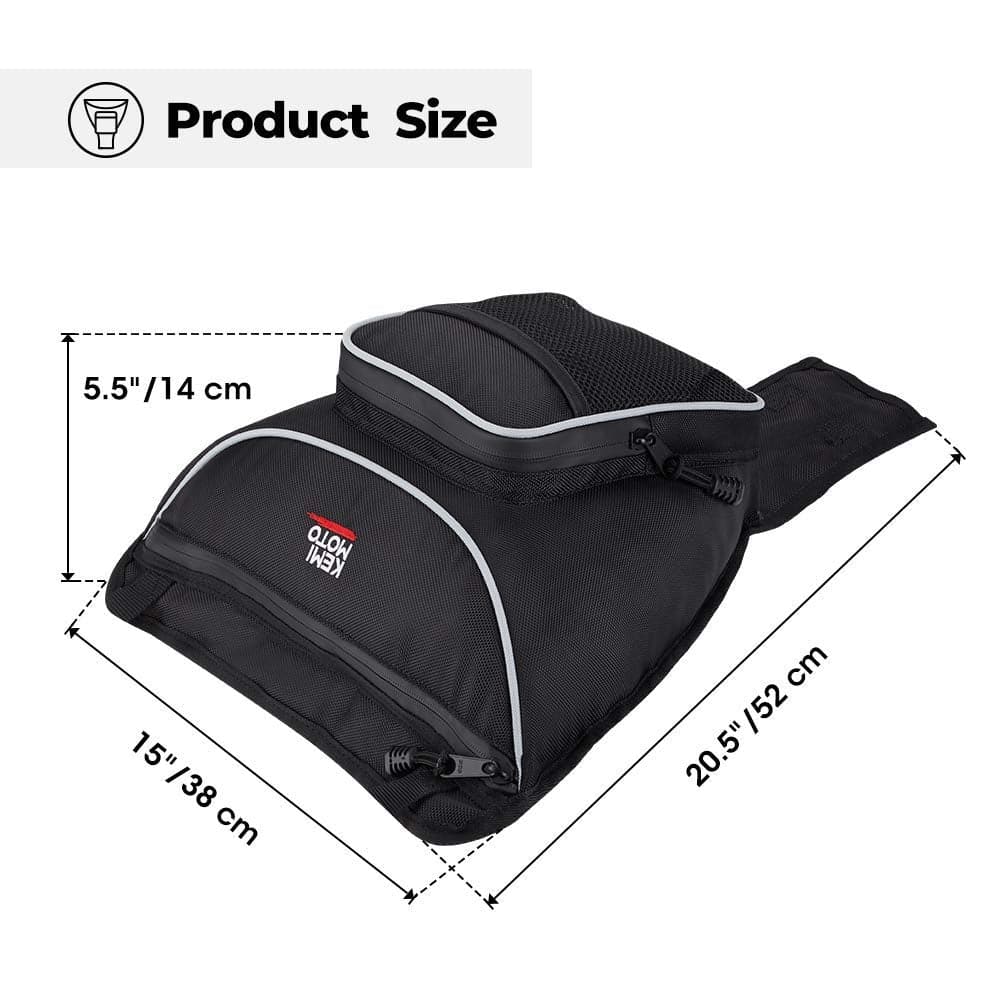 Kemimoto 1680D High Density Cab Seat Bag for Polaris RZR