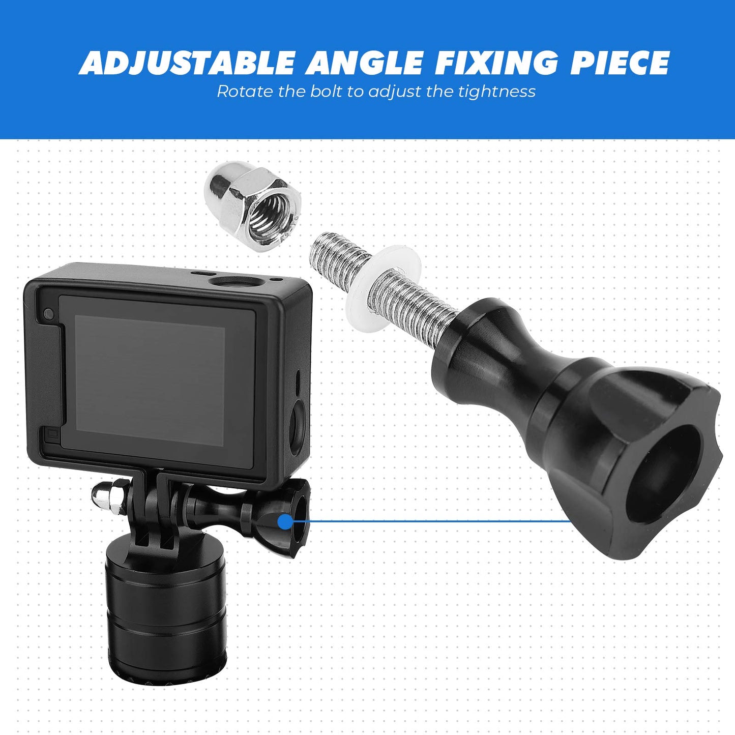 Kemimoto GoPro Camera Mount With 360° Rotation