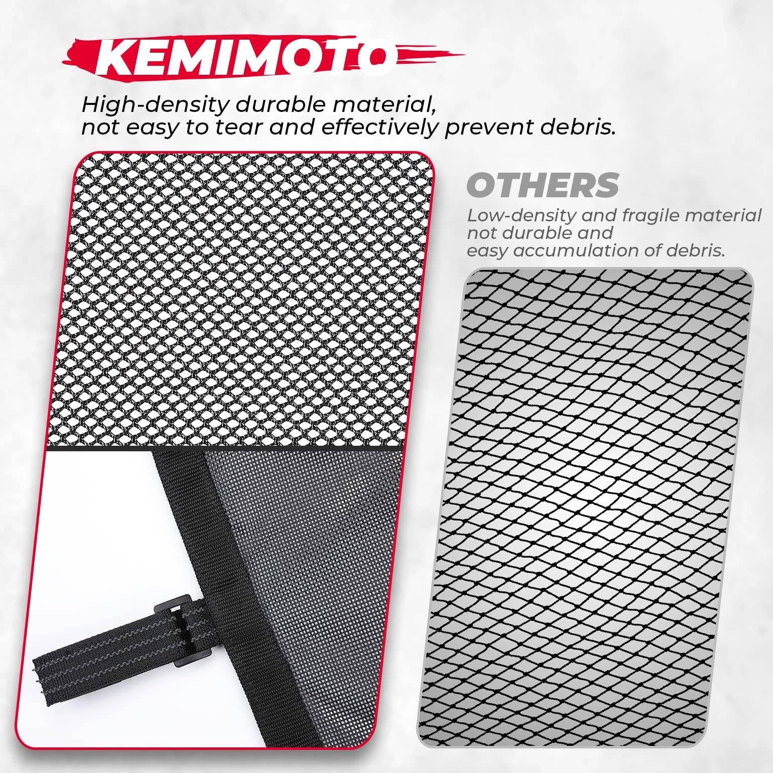 PVC Mesh Window Nets Door Nets for Polaris RZR XP 1000 4 Door 2014-2023