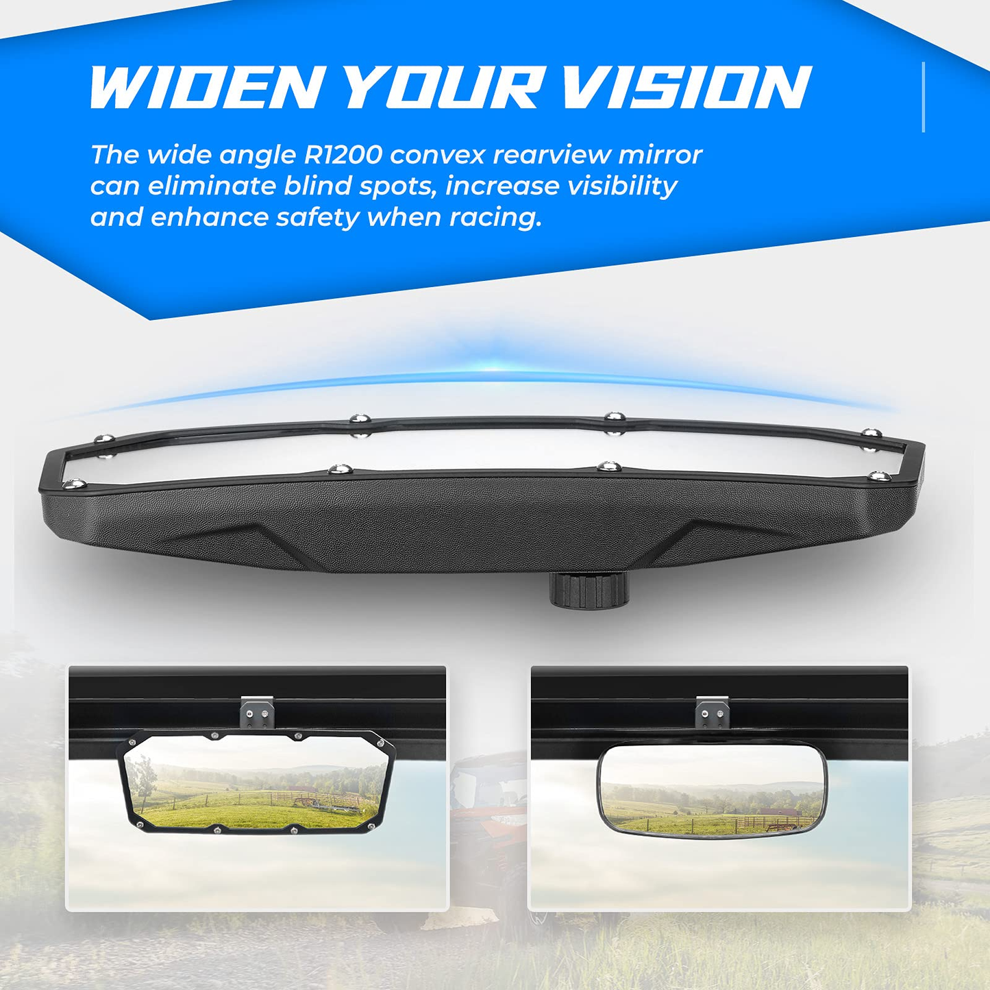 Rear View Mirror for Polaris Ranger 500/570/900 XP