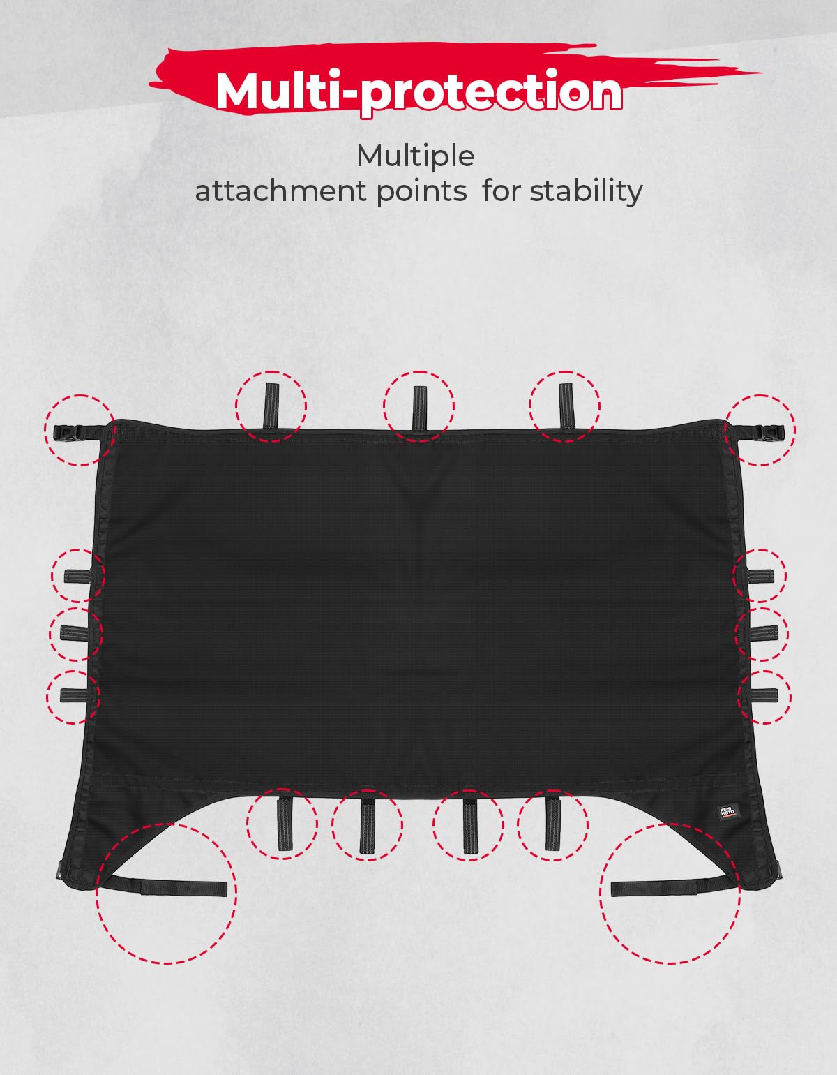 Kemimoto UV‑Resistant Soft Top Roof for Can‑Am Maverick X3