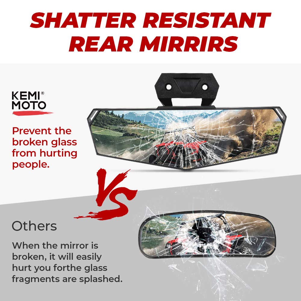 Kemimoto Rear View Mirror for Polaris RZR PRO XP Turbo