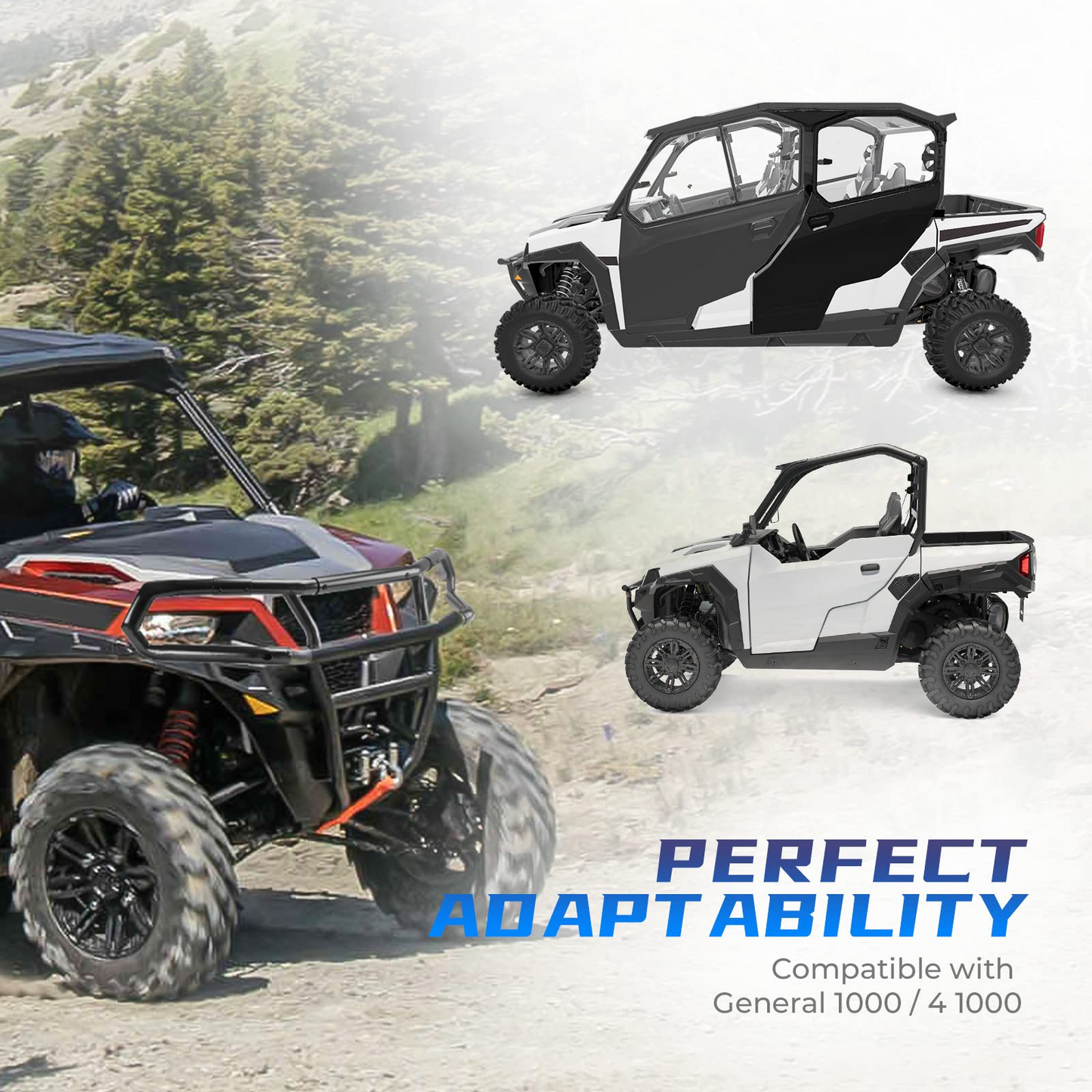 Kemimoto Front Upper Bumper for Polaris General 2016-2024