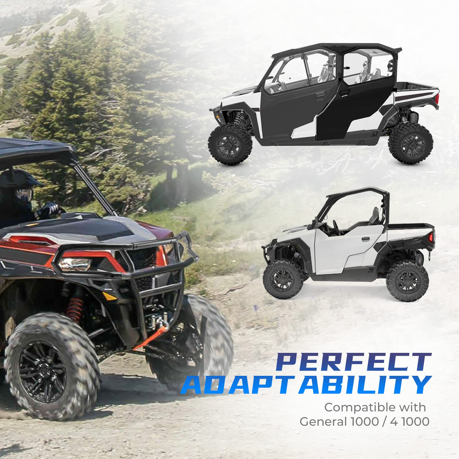 Kemimoto Front Upper Bumper for Polaris General 2016-2024