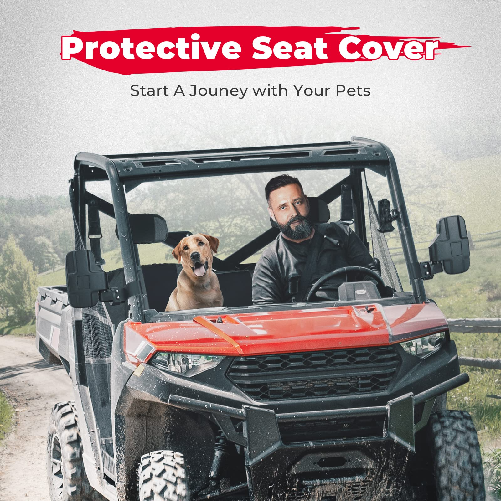 Kemimoto Camo Seat Covers for Polaris Ranger XP 1000 Crew