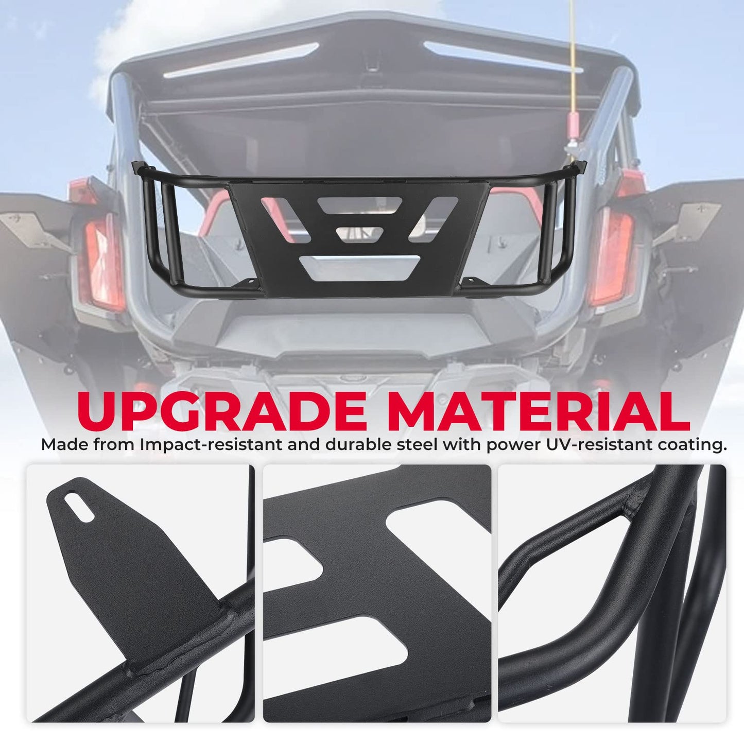 Kemimoto Tailgate Extender Center Storage Bag 2‑Pack for Honda Talon