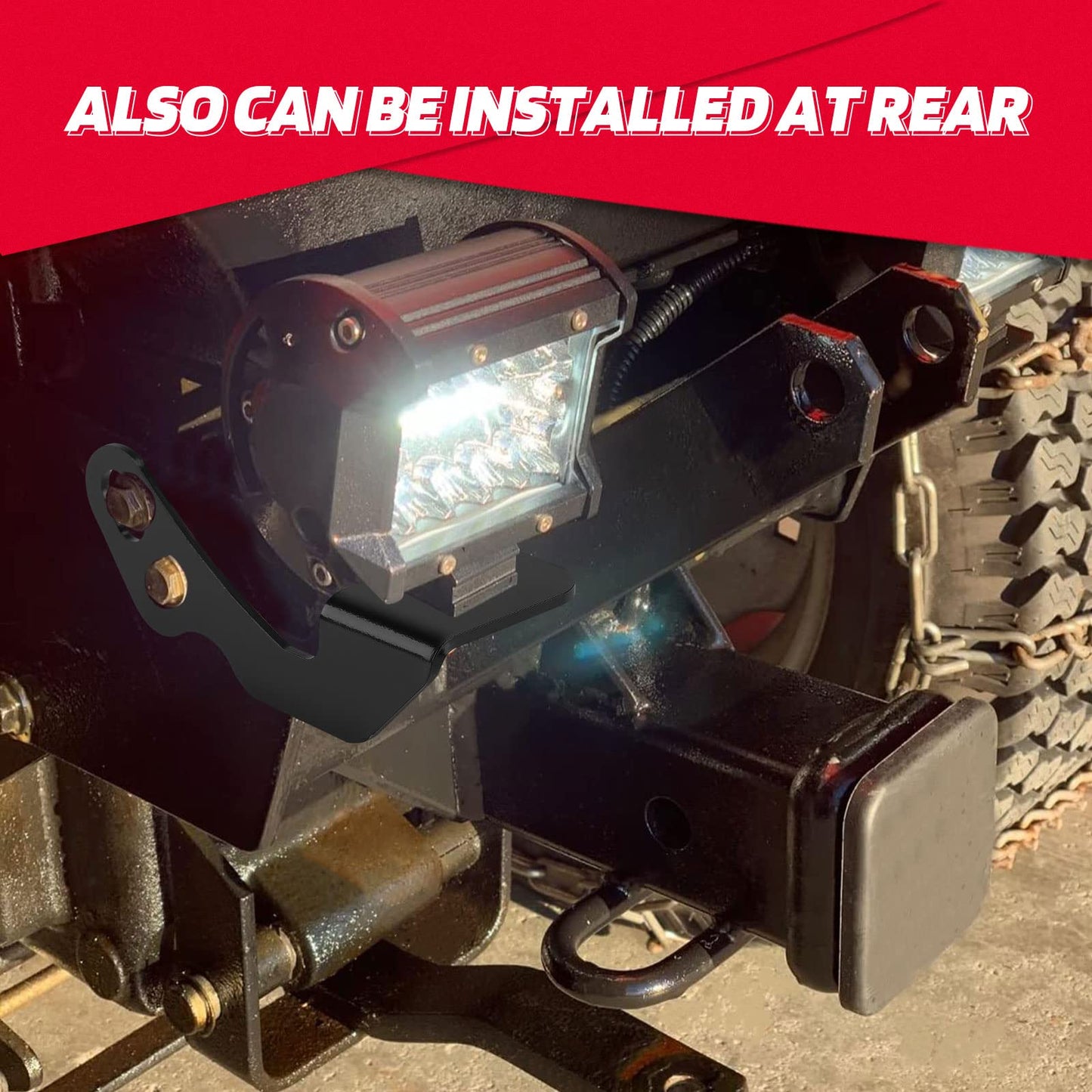 Kemimoto LED Light Mount A-Pillar Bracket for Polaris RZR 2-Pack