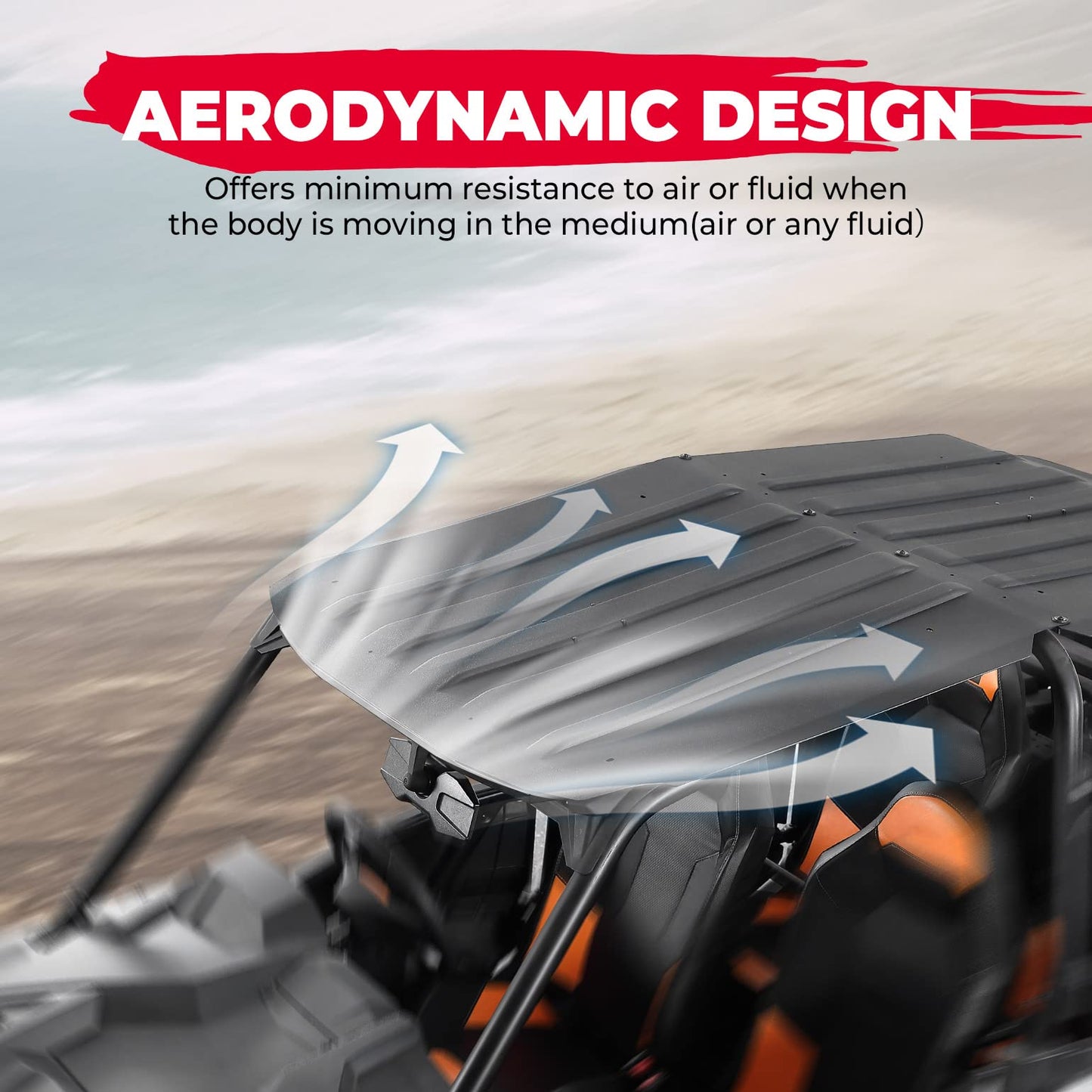 Kemimoto Hard Roof for Polaris RZR XP4 1000 Turbo