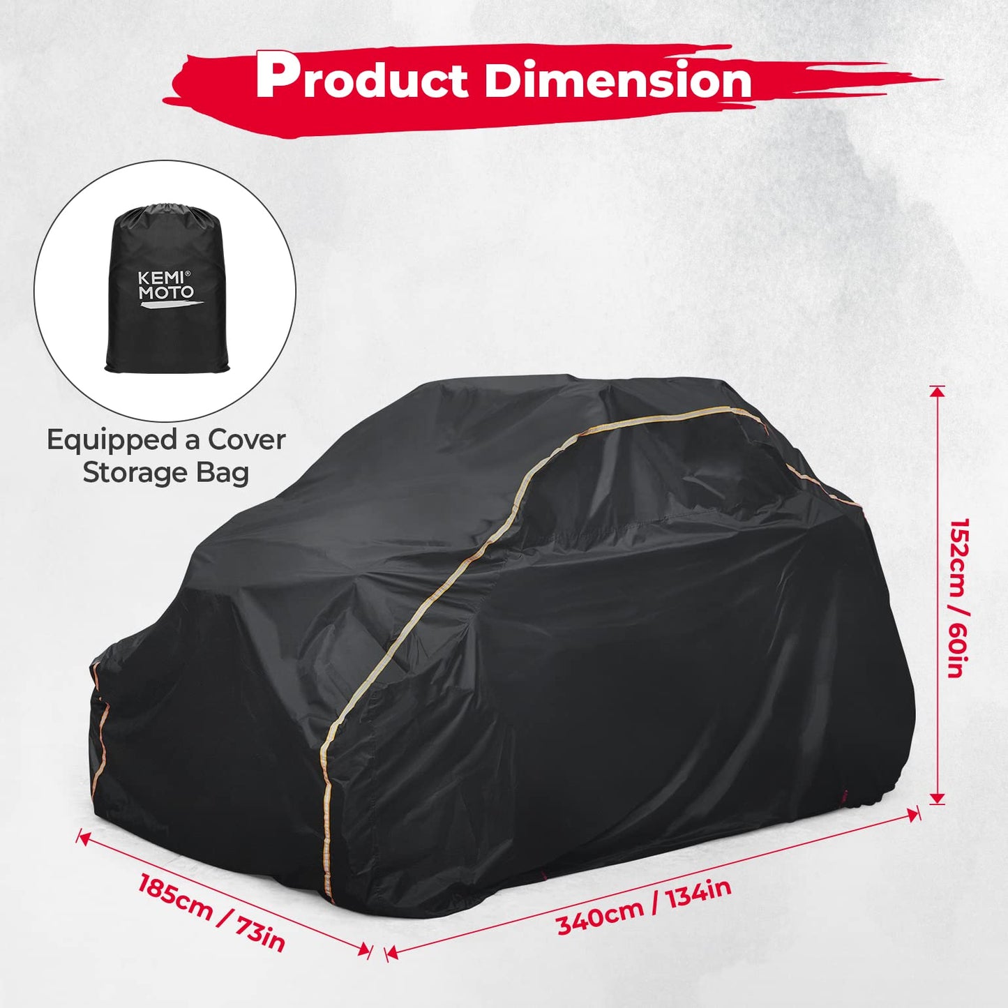 Kemimoto UTV Cover Waterproof for Can‑Am Maverick X3