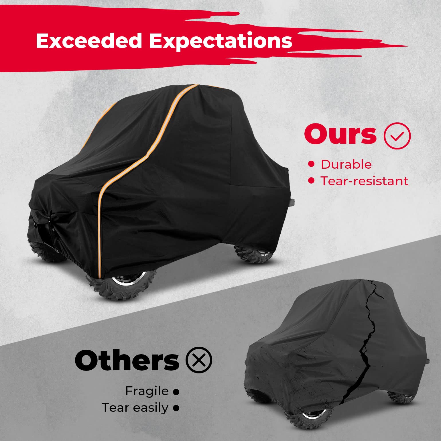 UTV Storage Sun Rain UV Cover for Polaris Ranger RZR XP 1000