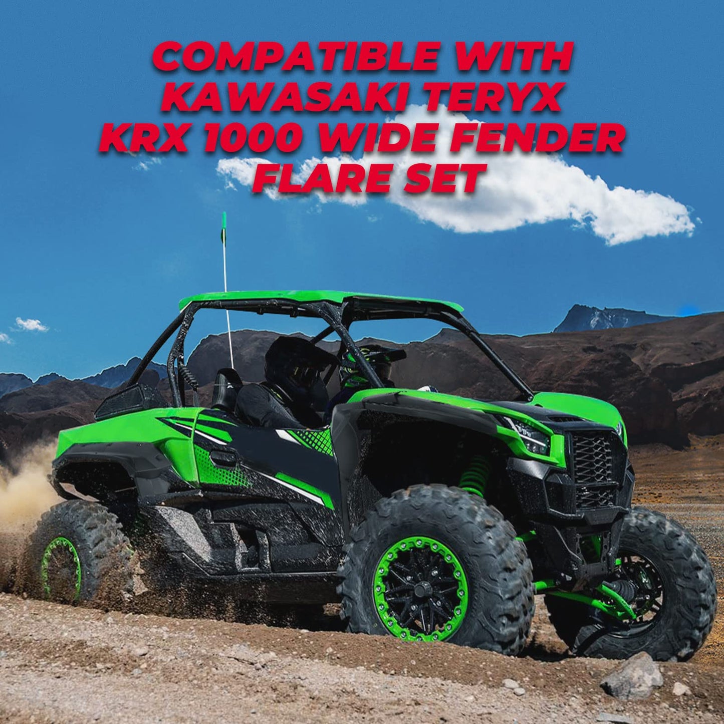 Kemimoto Mud Fender Flares for Kawasaki Teryx KRX 1000