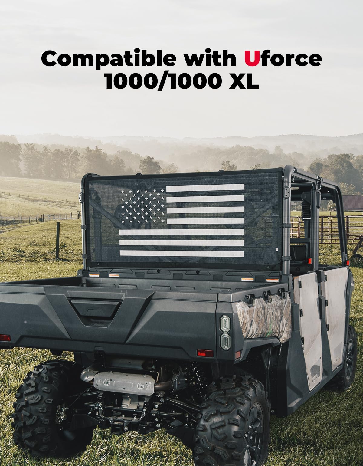 Kemimoto Rear Window Net Soft for CFMOTO UForce 1000 XL