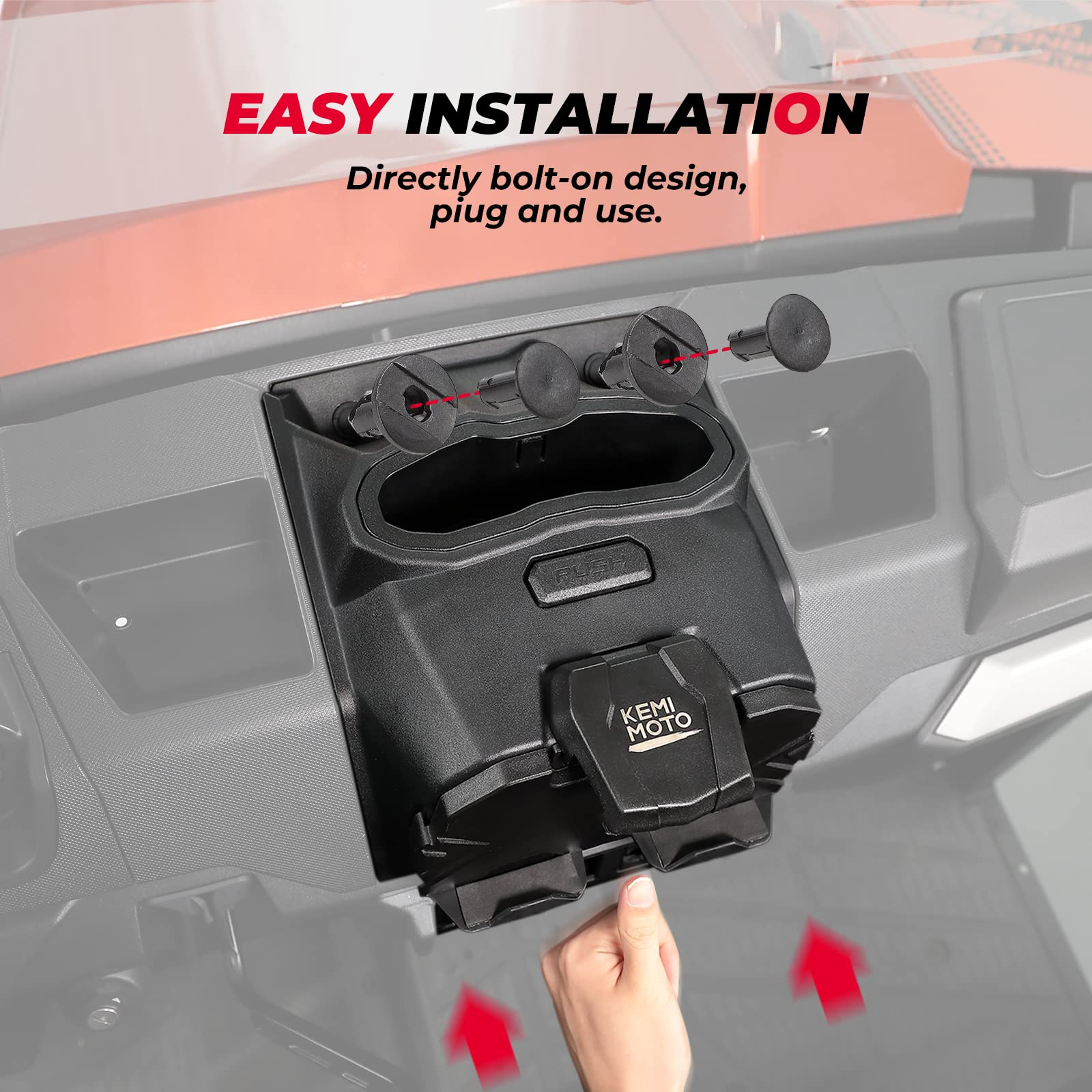 Kemimoto Tablet Holder GPS Mount for Polaris Ranger XP 1000