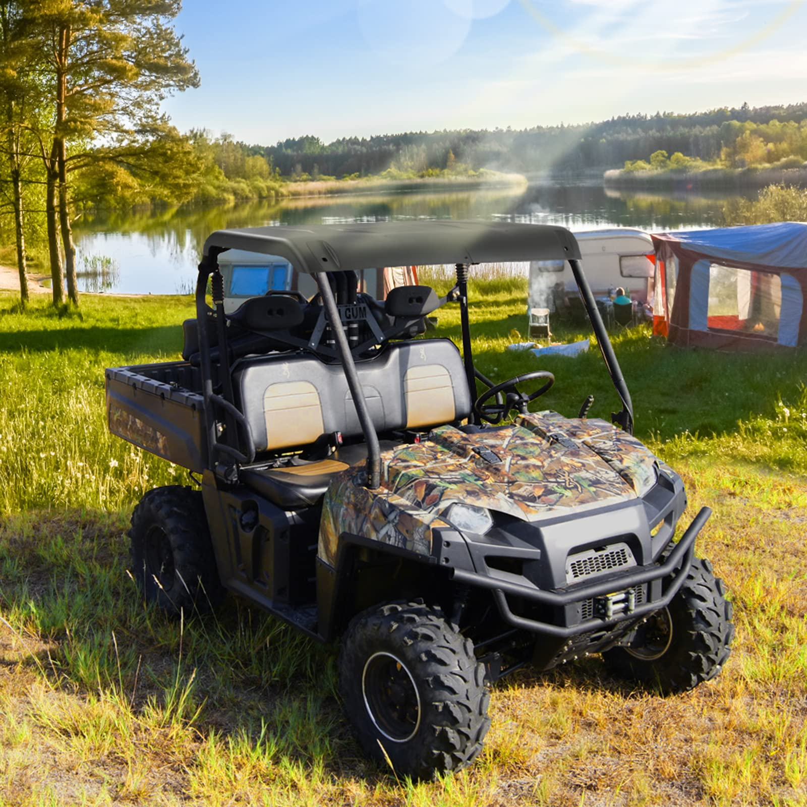 Kemimoto Hard Roof for Polaris Ranger Midsize 2015-2022 High-Density Plastic