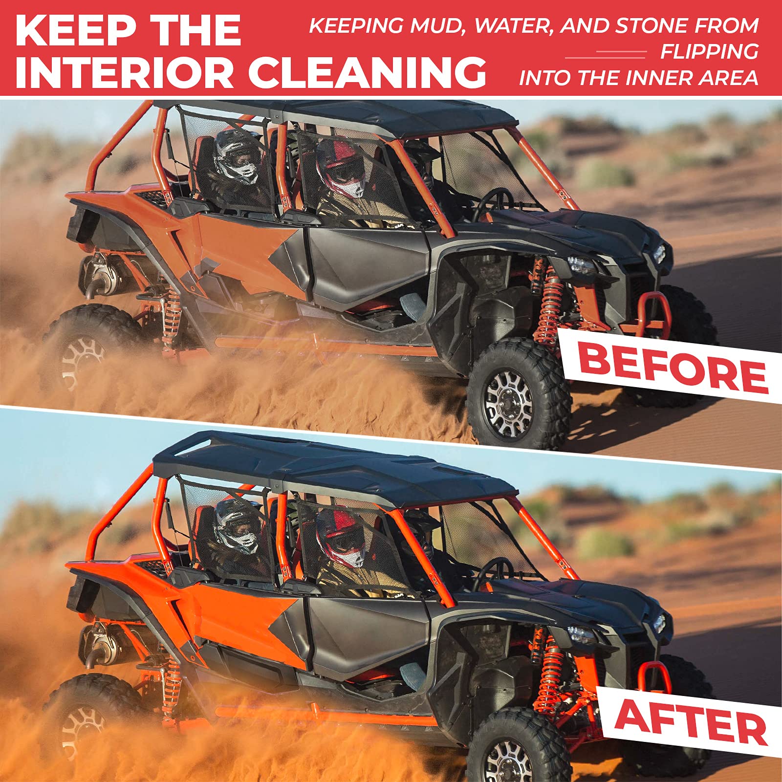 Kemimoto Door Bags & UTV Lower Panel Insert for Talon