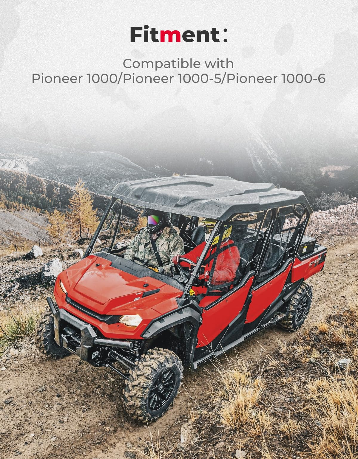 Kemimoto Lower Door Bags Oxford Fabric for Pioneer 1000-5/1000-6