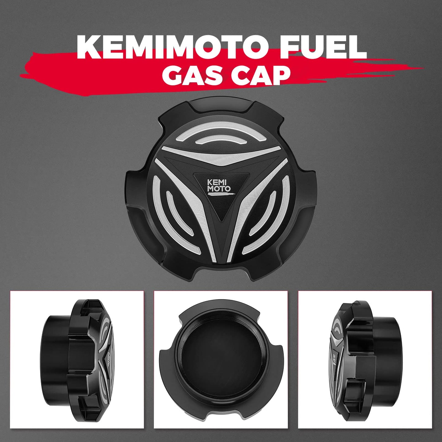 Kemimoto Full Cover & Aluminum Gas Cap for Polaris Slingshot