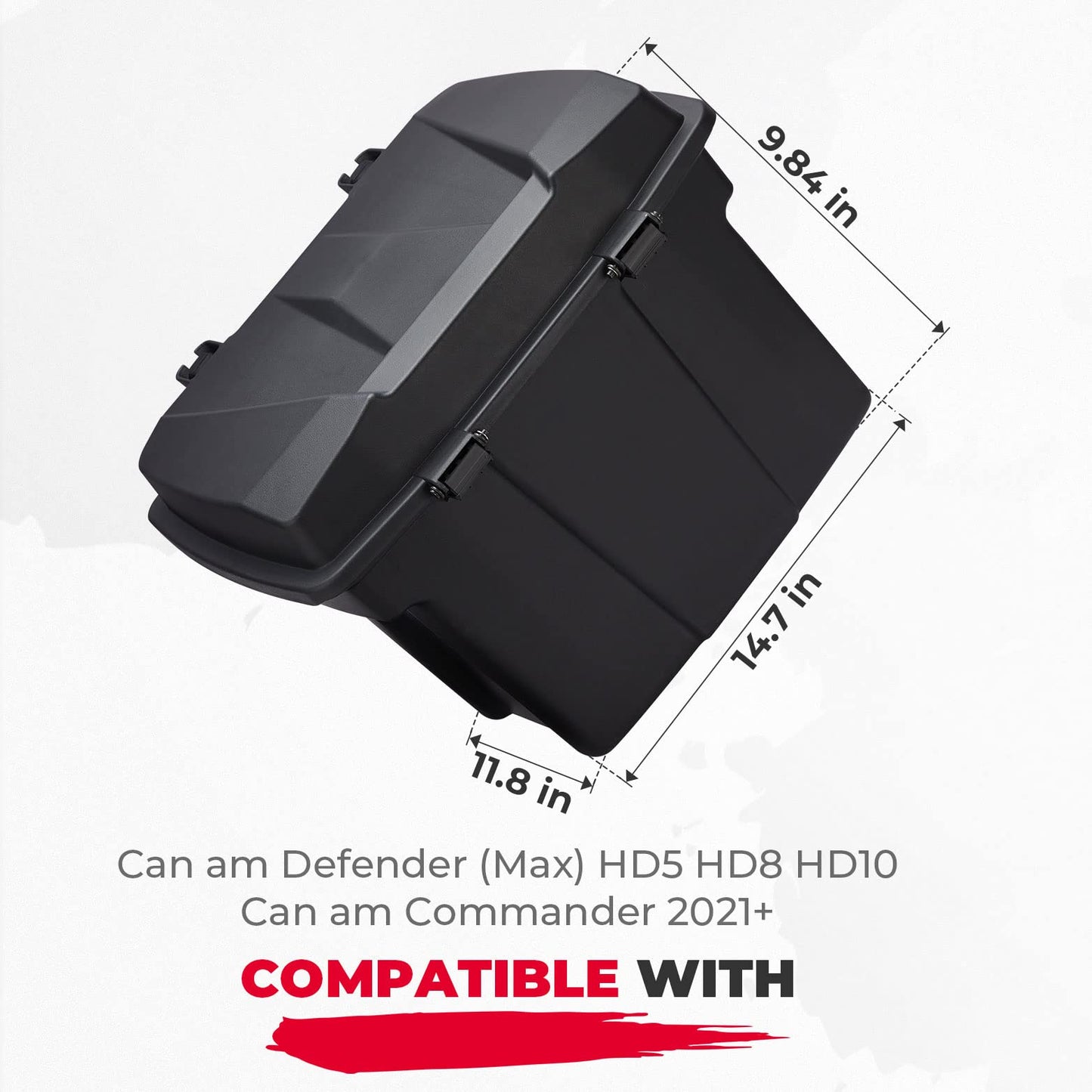 Kemimoto Removable 20L Cargo Storage Box for Can‑Am Defender