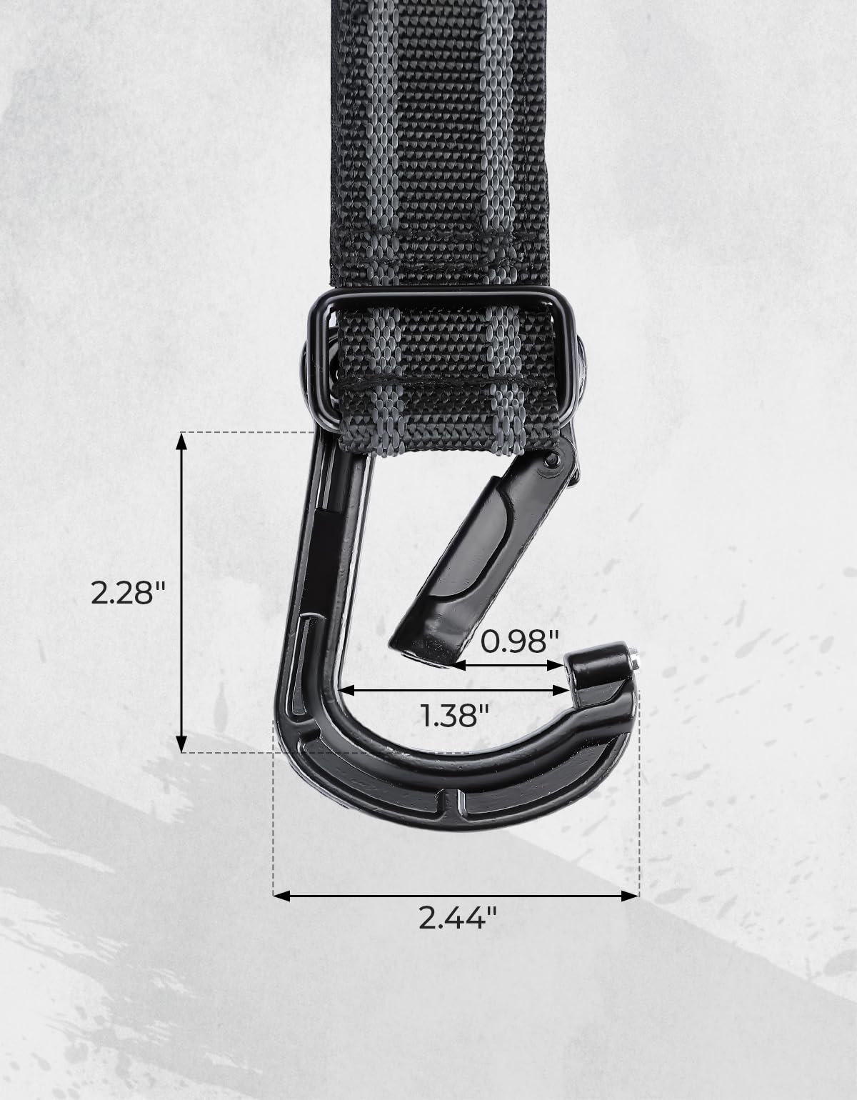 Kemimoto UTV Helmet Hook 1.5–2.0" Roll Bar for Polaris