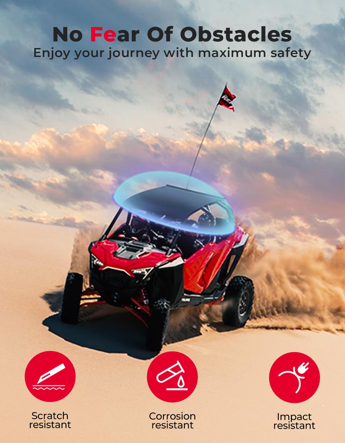 Kemimoto Aluminum Roof for Polaris RZR PRO XP4 Turbo R4