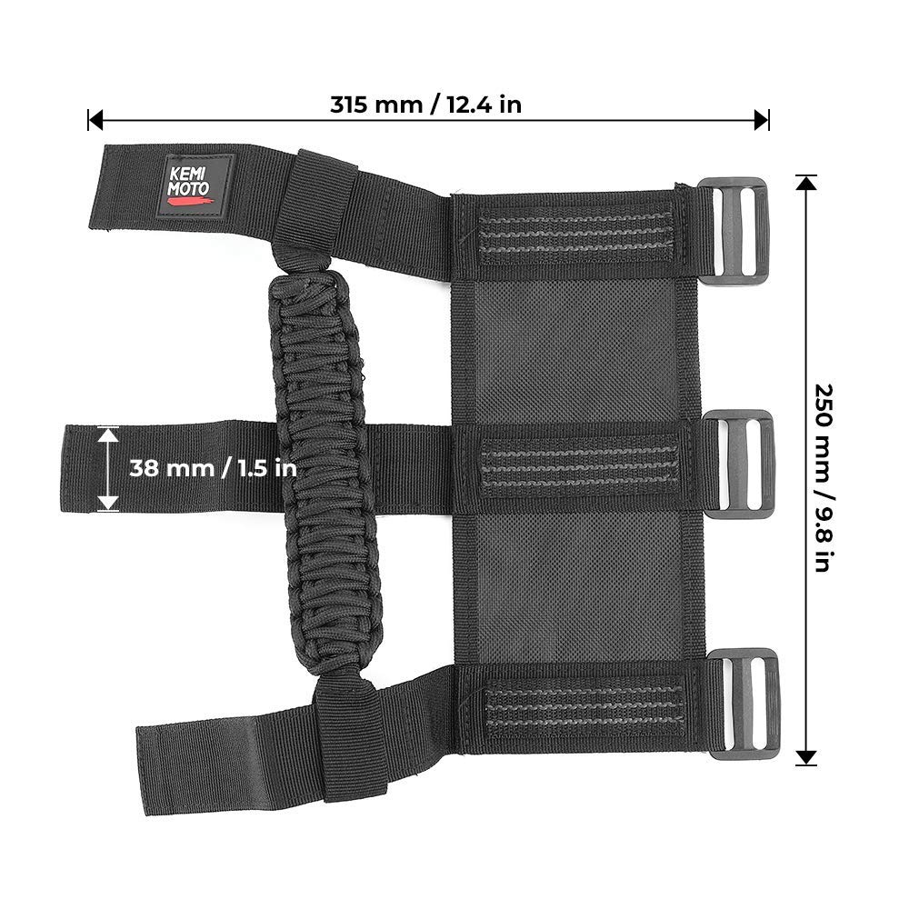 Kemimoto Heavy Duty UTV Grab Handles for 1.5‑2″ Roll Bar