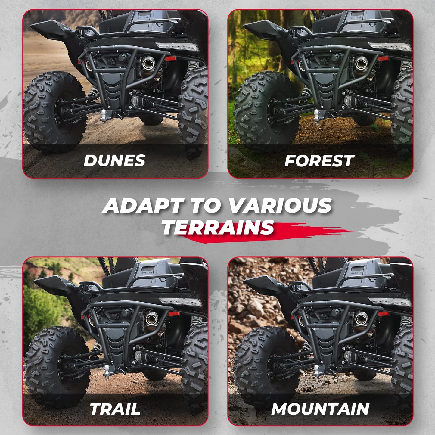 Kemimoto Bumper Brush Guard Heavy‑Duty Steel for CFMOTO ZForce 950
