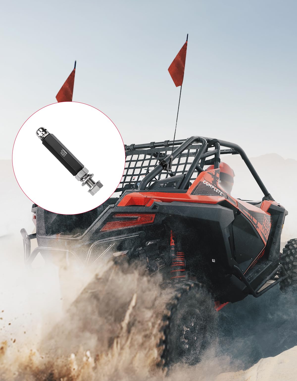 Flag Mount for 1/4'' or 5/16" Mounting Base (1pc, Black)