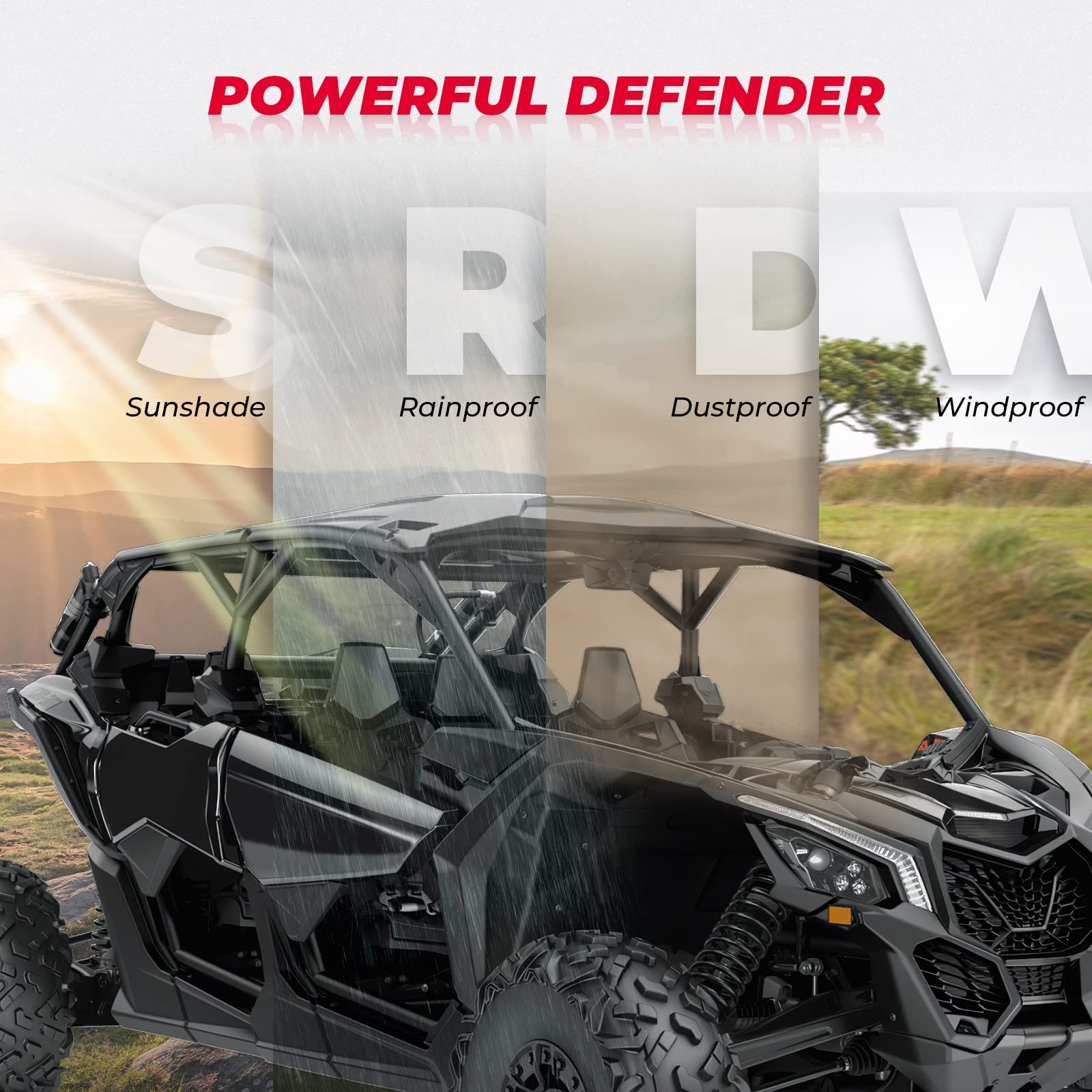 Kemimoto Roof Top 4PCS Combination for Can‑Am Maverick X3 Max
