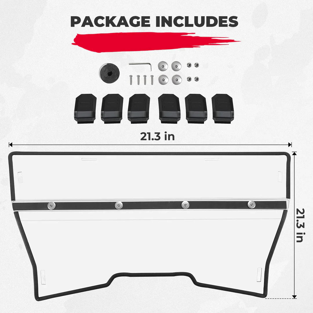 Front & Rear Scratch-Resistant Windshield for CFMOTO ZForce 950