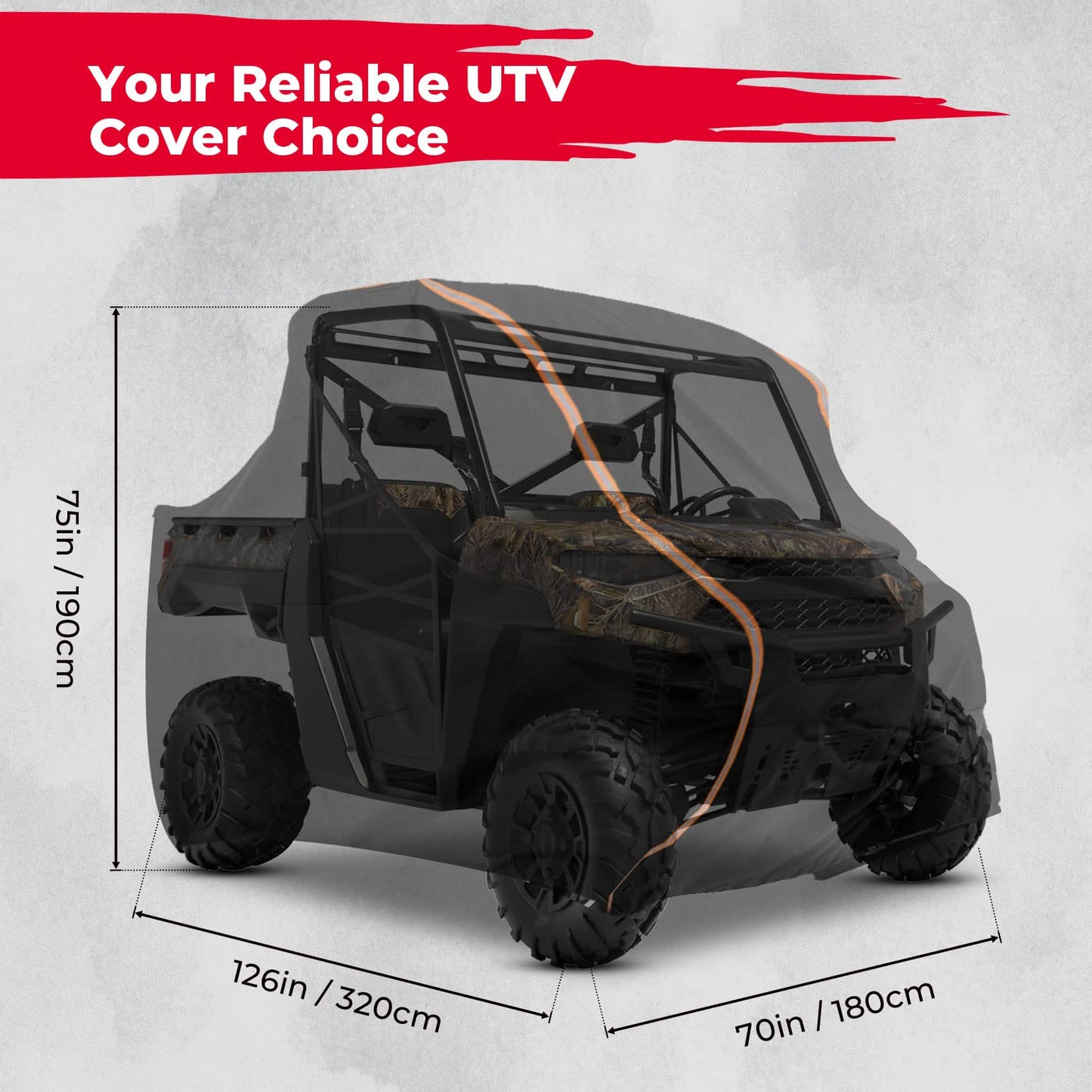 UTV Storage Sun Rain UV Cover for Polaris Ranger RZR XP 1000