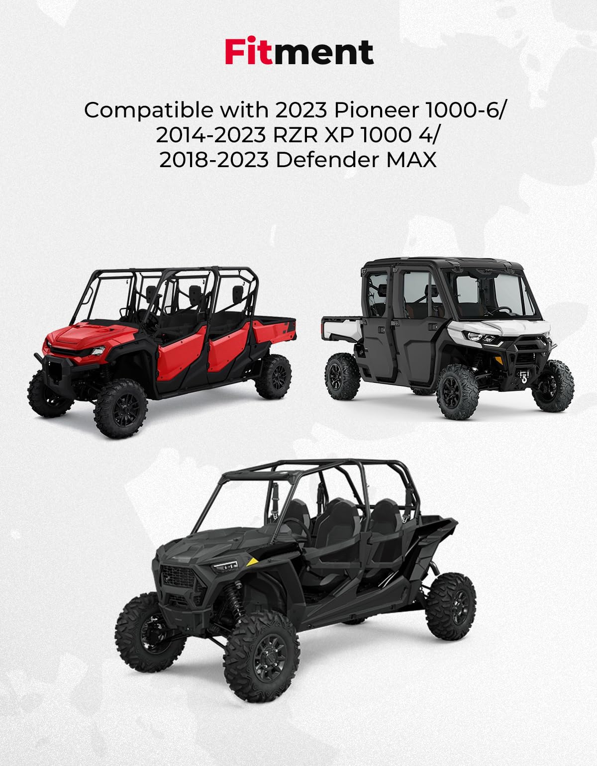 Kemimoto UTV Storage Bag for Pioneer 1000-6, RZR XP 1000