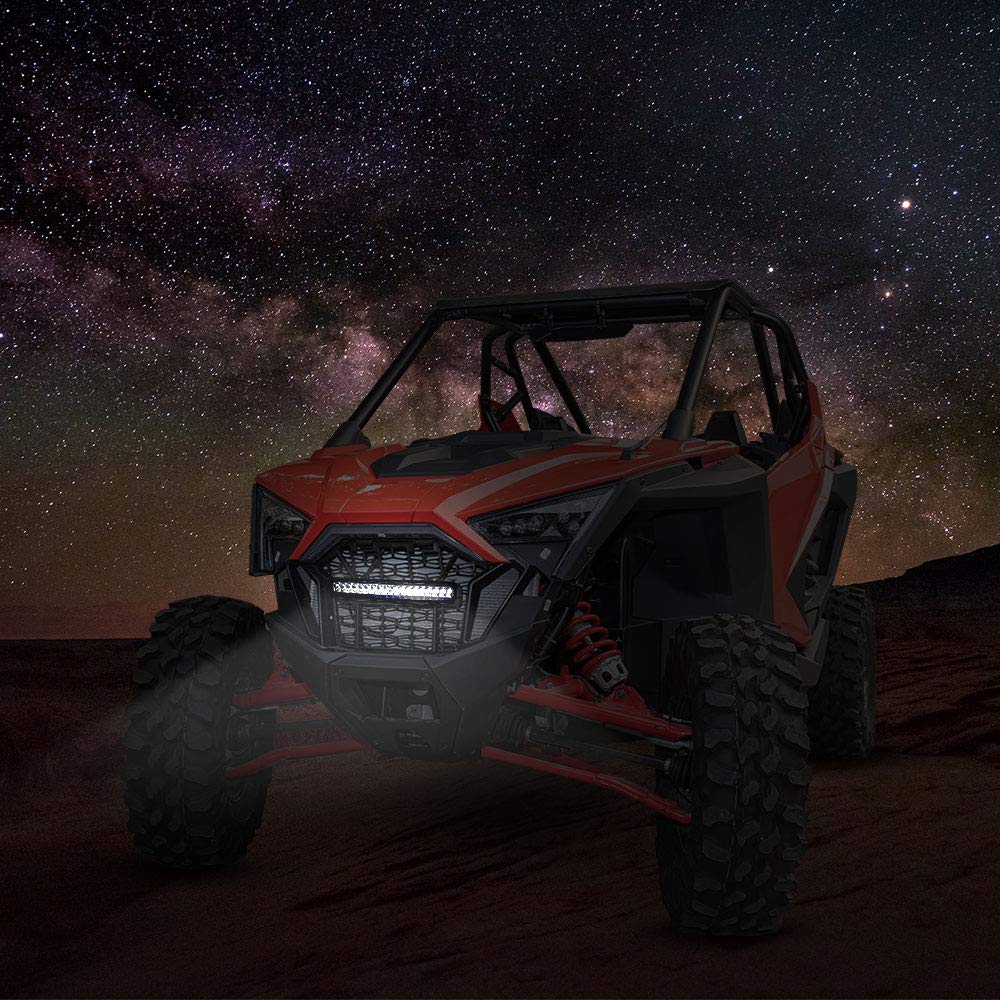 Kemimoto LED Mesh Grill for Polaris RZR PRO XP Black